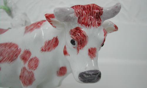Staffordshire Pottery cow creamer